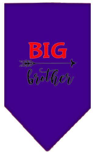 Big Brother Screen Print Bandana Purple Large