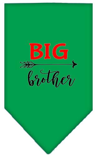 Big Brother Screen Print Bandana Emerald Green Small