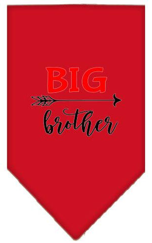 Big Brother Screen Print Bandana Red Small