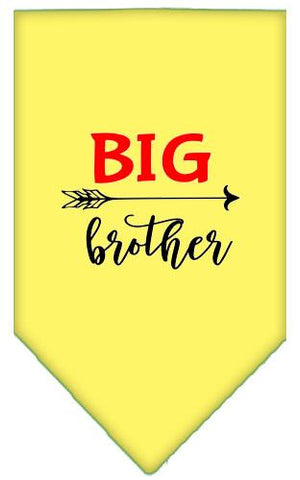 Big Brother Screen Print Bandana Yellow Small