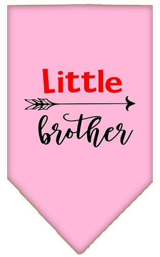 Little Brother Screen Print Bandana Light Pink Large