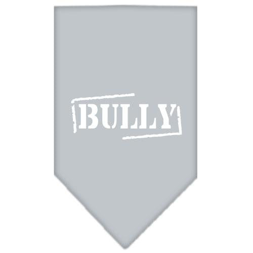 Bully Screen Print Bandana Grey Large