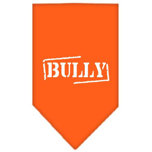 Bully Screen Print Bandana Orange Large