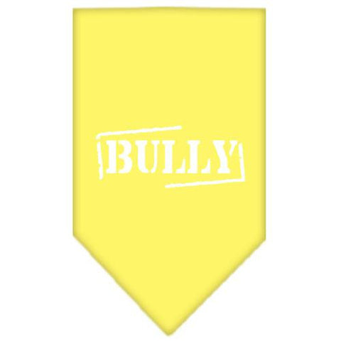 Bully Screen Print Bandana Yellow Small