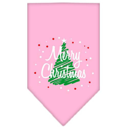 Scribble Merry Christmas Screen Print Bandana