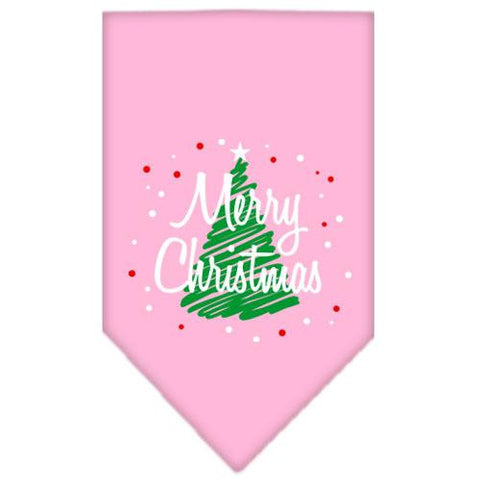 Scribble Merry Christmas Screen Print Bandana