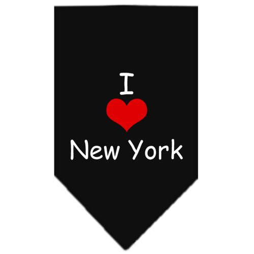 I Heart New York  Screen Print Bandana Black Large