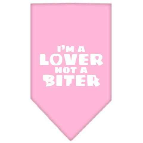 I'm A Lover Not A Biter Screen Print Bandana