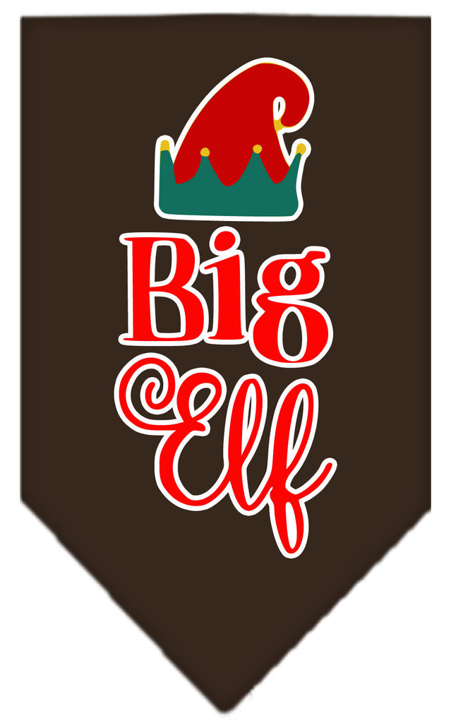 Big Elf Screen Print Bandana Cocoa Large