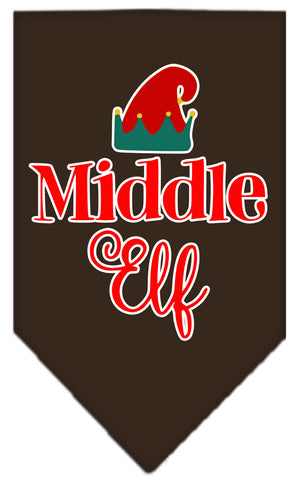 Middle Elf Screen Print Bandana Cocoa Large