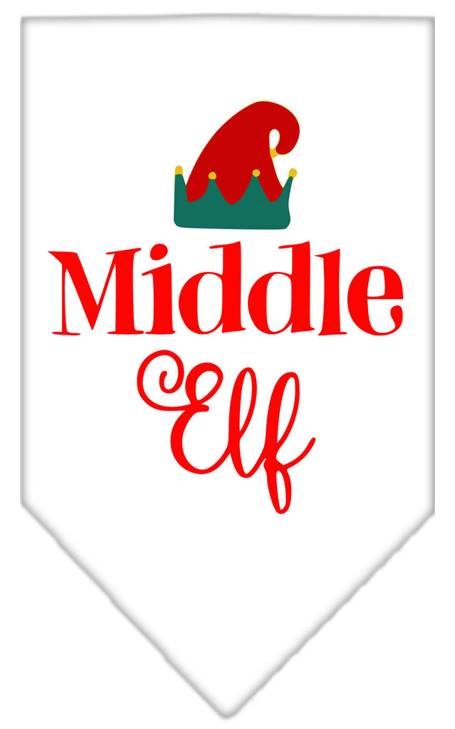 Middle Elf Screen Print Bandana White Large