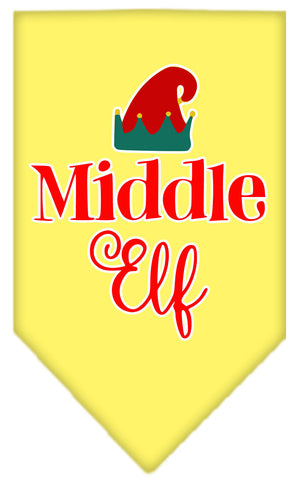 Middle Elf Screen Print Bandana Yellow Small