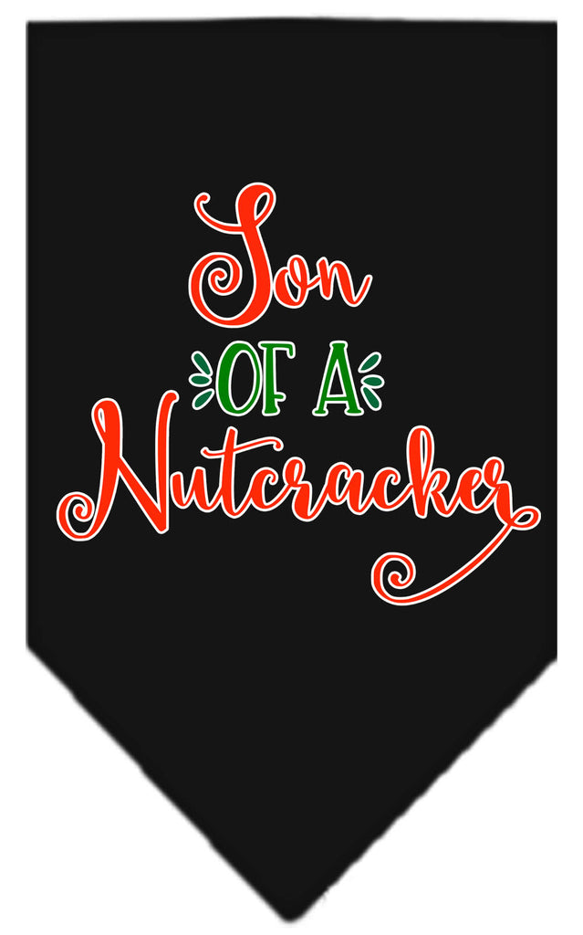 Son Of A Nutcracker Screen Print Bandana Black Large