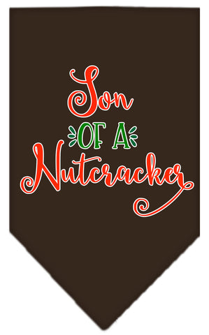 Son Of A Nutcracker Screen Print Bandana Cocoa Large