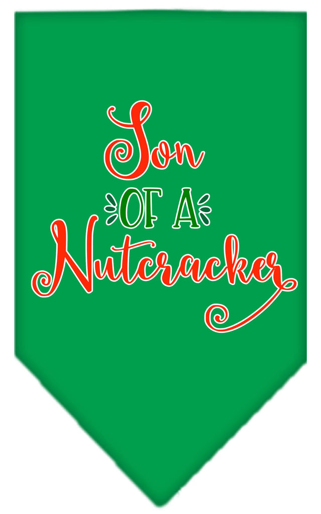 Son Of A Nutcracker Screen Print Bandana Emerald Green Large