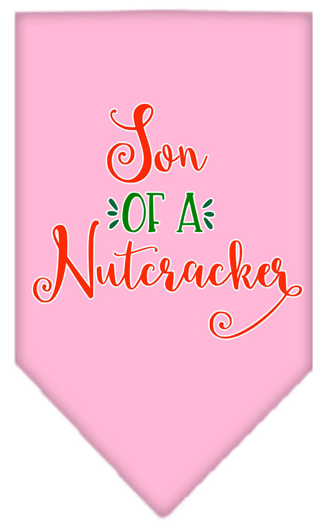 Son Of A Nutcracker Screen Print Bandana Light Pink Large