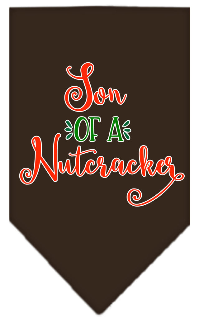 Son Of A Nutcracker Screen Print Bandana Cocoa Small