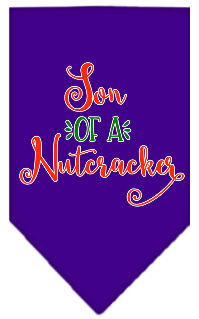 Son Of A Nutcracker Screen Print Bandana Purple Small