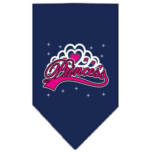 I'm a Princess Screen Print Bandana Navy Blue Small