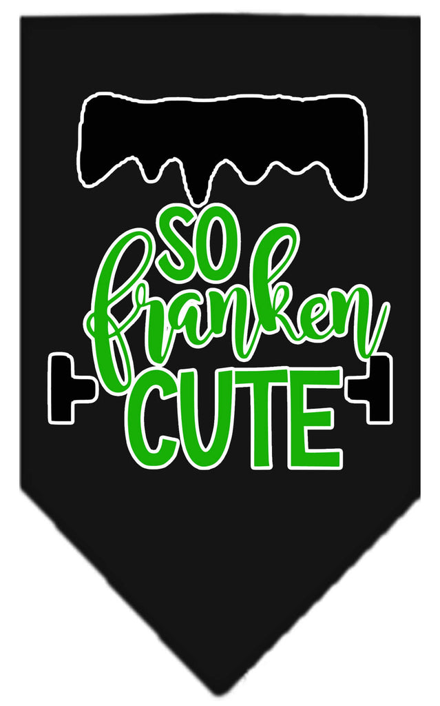 So Franken Cut Screen Print Bandana Black Large