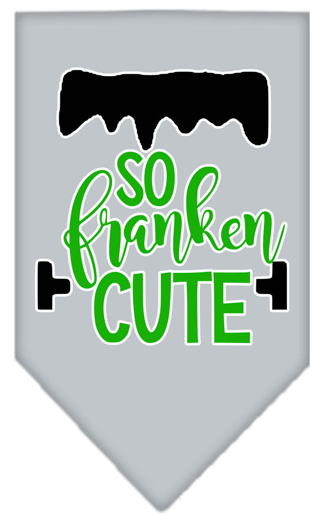 So Franken Cut Screen Print Bandana Grey Large