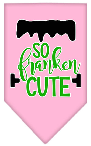 So Franken Cut Screen Print Bandana Light Pink Large