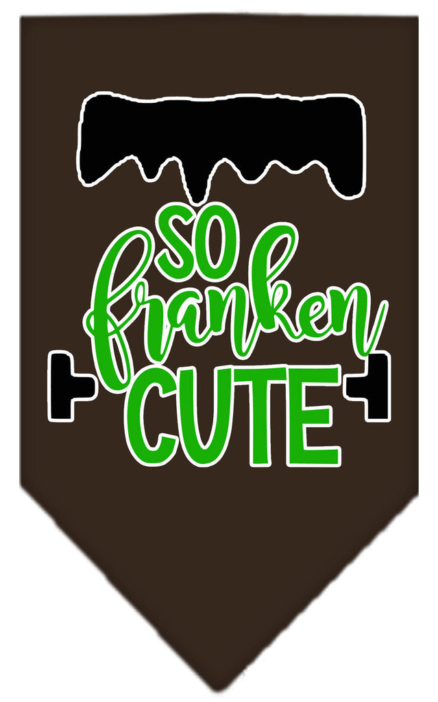 So Franken Cut Screen Print Bandana Cocoa Small