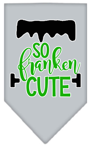 So Franken Cut Screen Print Bandana Grey Small