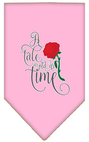 Timeless Tale Screen Print Bandana Light Pink Large