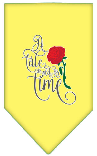 Timeless Tale Screen Print Bandana Yellow Large