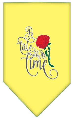 Timeless Tale Screen Print Bandana Yellow Small