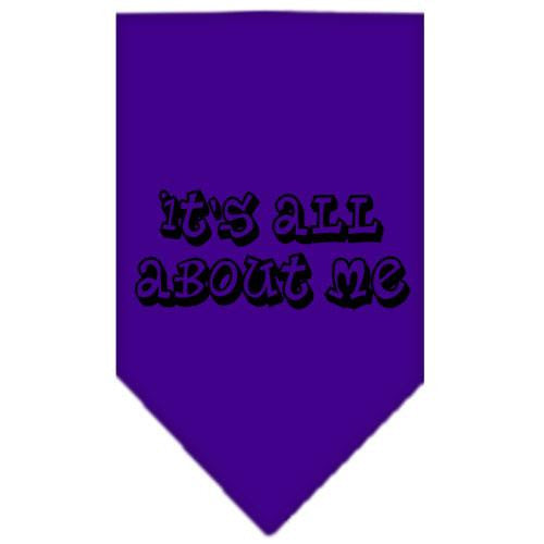 It's All About Me Screen Print Bandana Purple Small