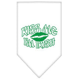 Kiss Me I'm Irish Screen Print Bandana