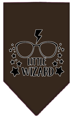 Little Wizard Screen Print Bandana Cocoa Large