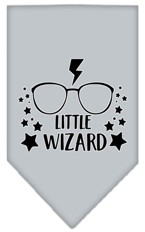 Little Wizard Screen Print Bandana Grey Large