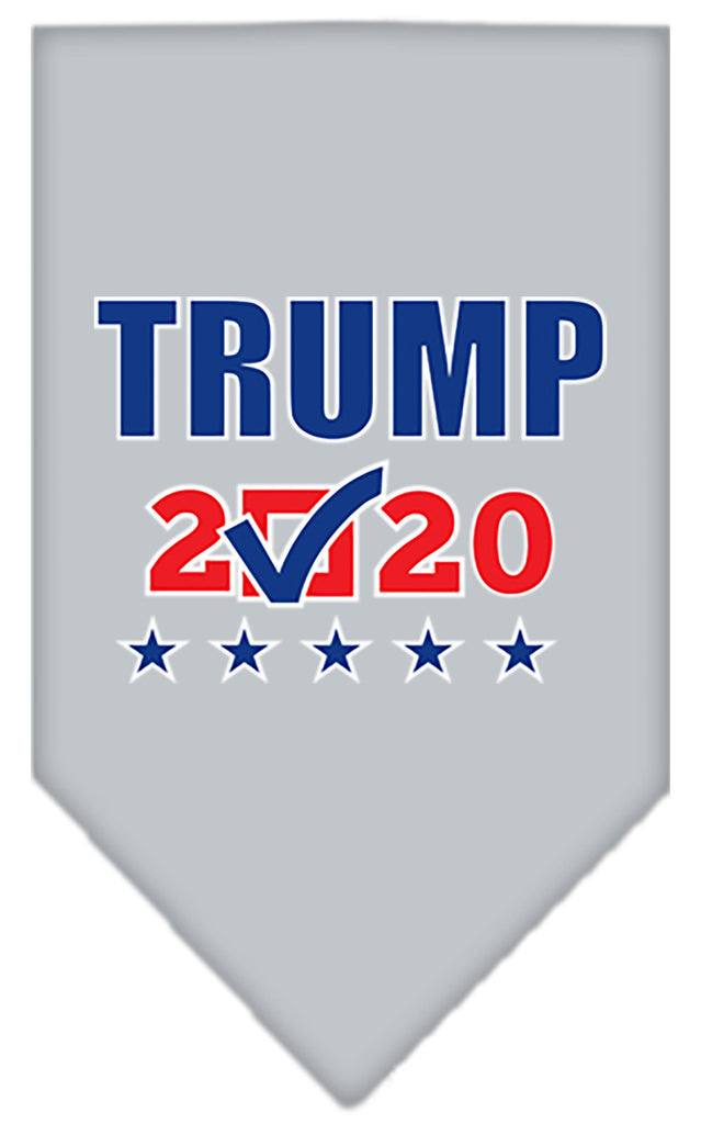 Trump 2020 Checkbox Screen Print Bandana Grey Large