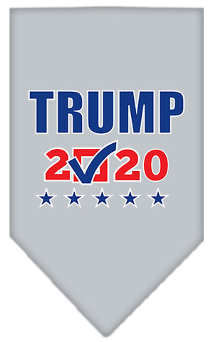 Trump 2020 Checkbox Screen Print Bandana Grey Large