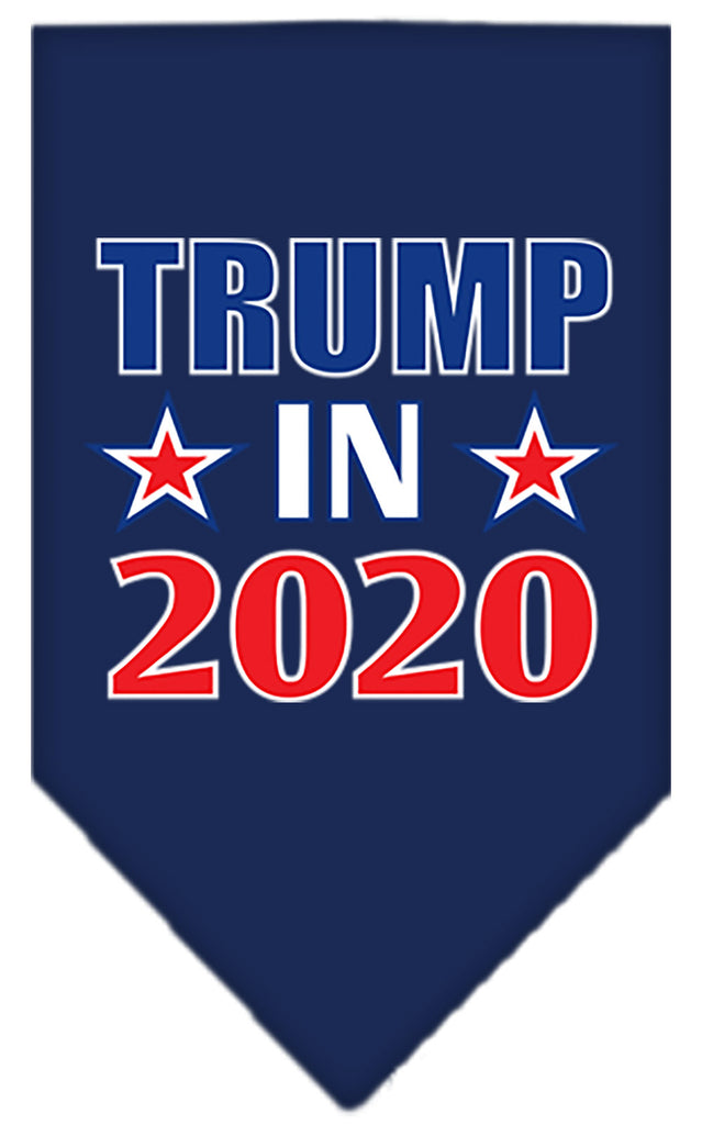 Trump In 2020 Screen Print Bandana Navy Blue Large