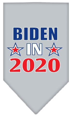 Biden In 2020 Screen Print Bandana Grey Large