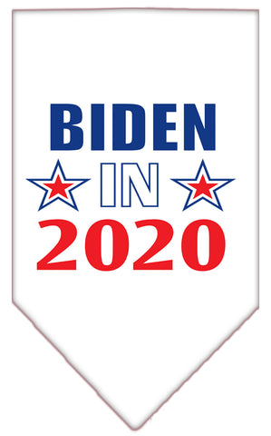 Biden In 2020 Screen Print Bandana White Small