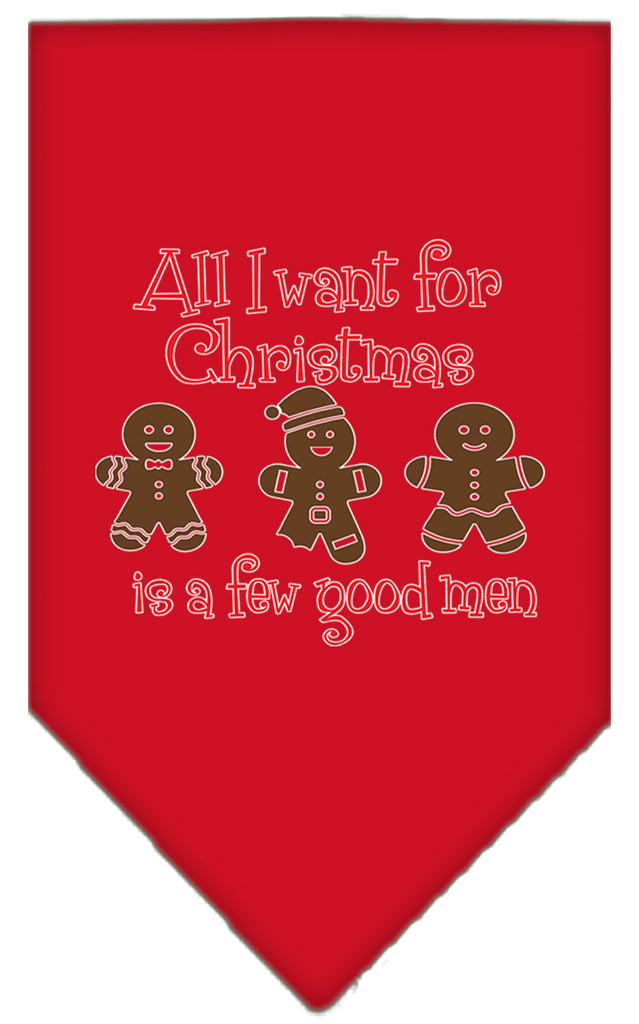 All I Want Is A Few Good Men Screen Print Bandana Red Small