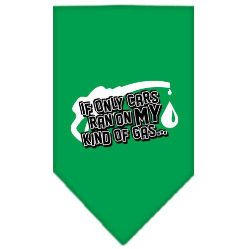 My Kind Of Gas Screen Print Bandana Emerald Green Large