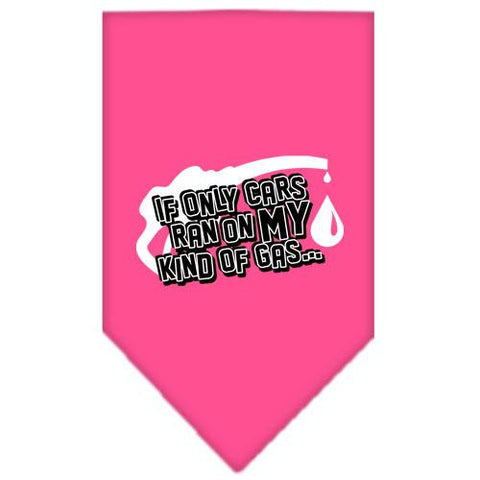 My Kind Of Gas Screen Print Bandana Bright Pink Small