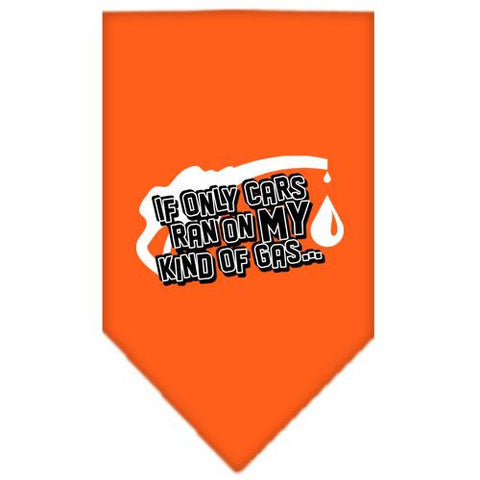 My Kind Of Gas Screen Print Bandana Orange Small