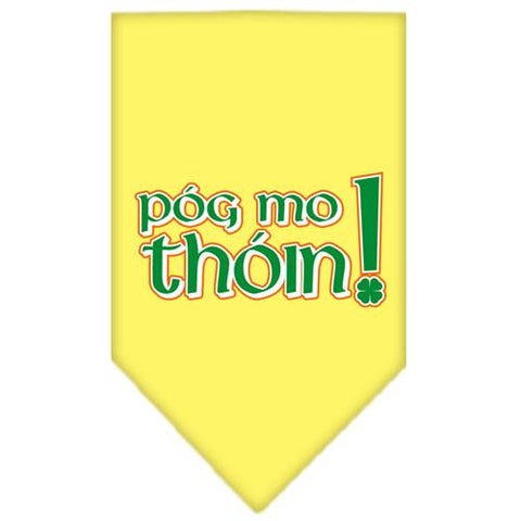 Pog Mo Thoin Screen Print Bandana Yellow Large