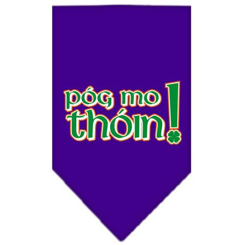 Pog Mo Thoin Screen Print Bandana Purple Small