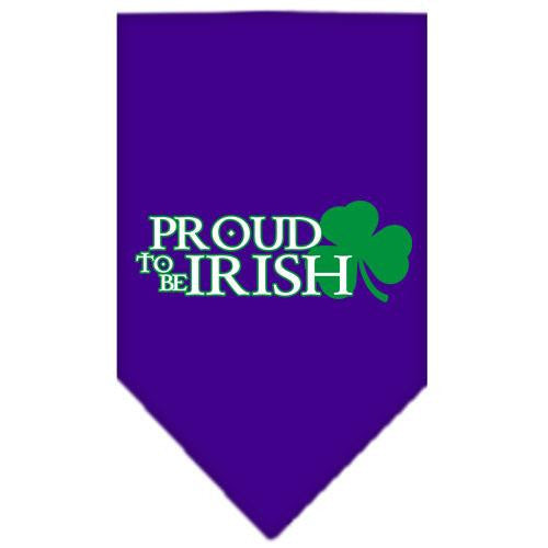 Proud to be Irish Screen Print Bandana Purple Small