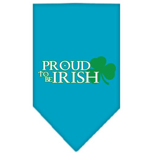 Proud to be Irish Screen Print Bandana Turquoise Small