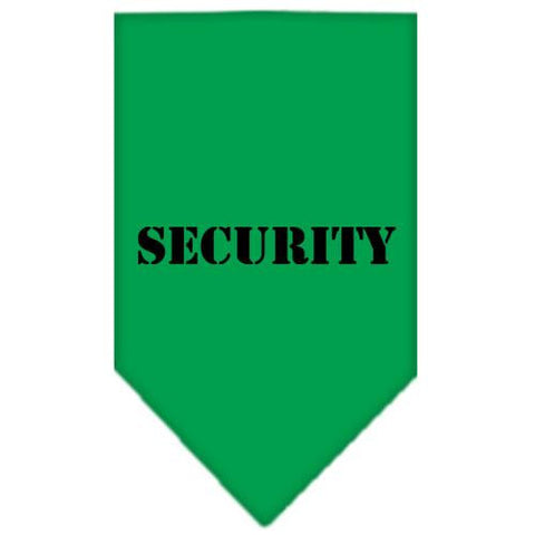 Security  Screen Print Bandana Emerald Green Large