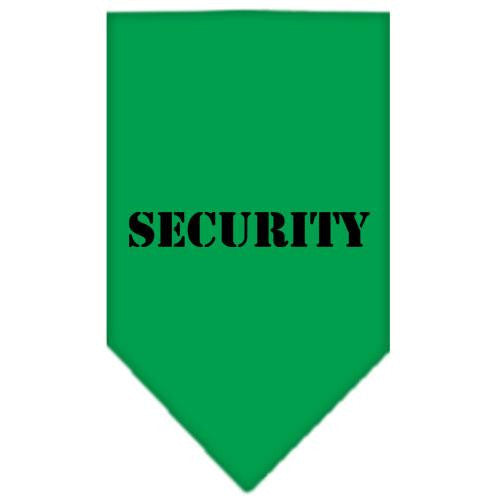 Security  Screen Print Bandana Emerald Green Small